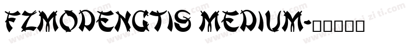 FZMoDengTiS Medium字体转换